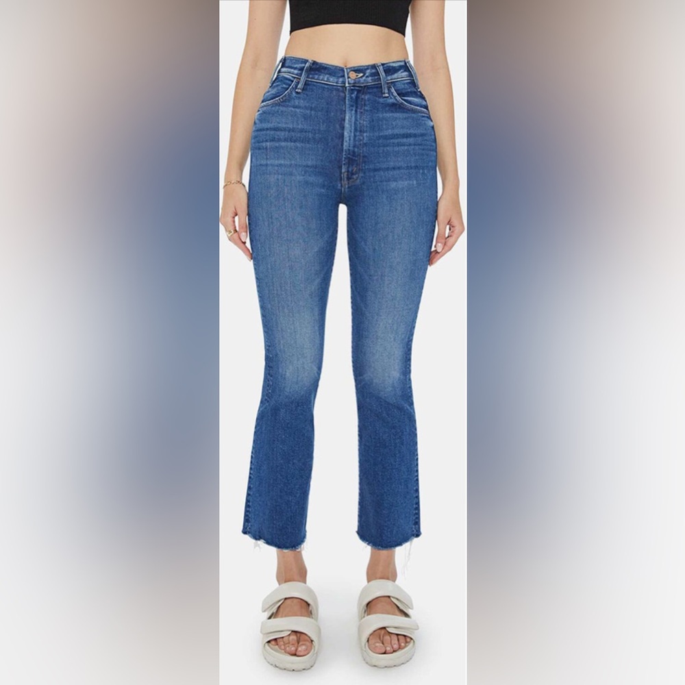 MOTHER The Hustler Ankle Fray Size 32 Color: Grasping At Straws